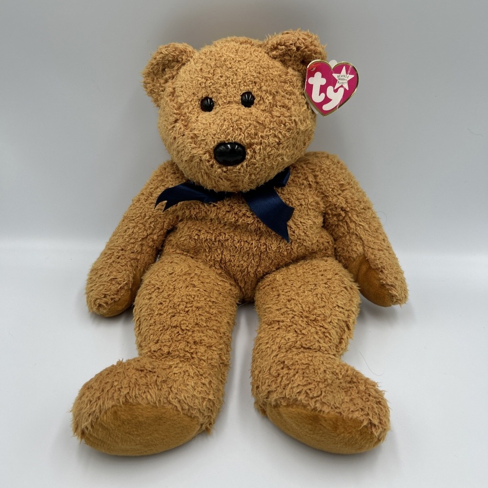 1999 Fuzz Bear Ty Beanie Baby Buddies Plush Collectible Vintage‎ Y2K 90s